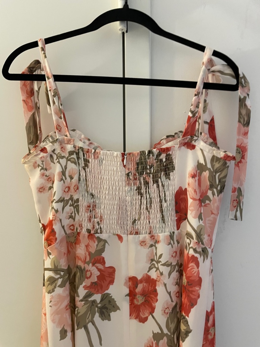 Stunning Reformation Nikita cream and pink floral dress 6 Like New - Picture 8 of 11
